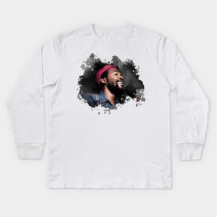 marvin gaye colour Kids Long Sleeve T-Shirt